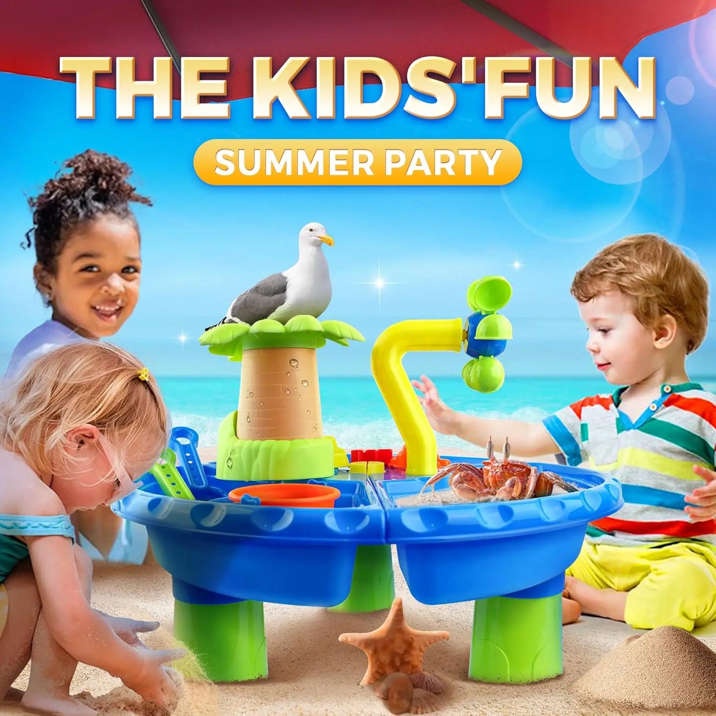 3 in 1 Kids Sand and Water Play Table Kids Water Table