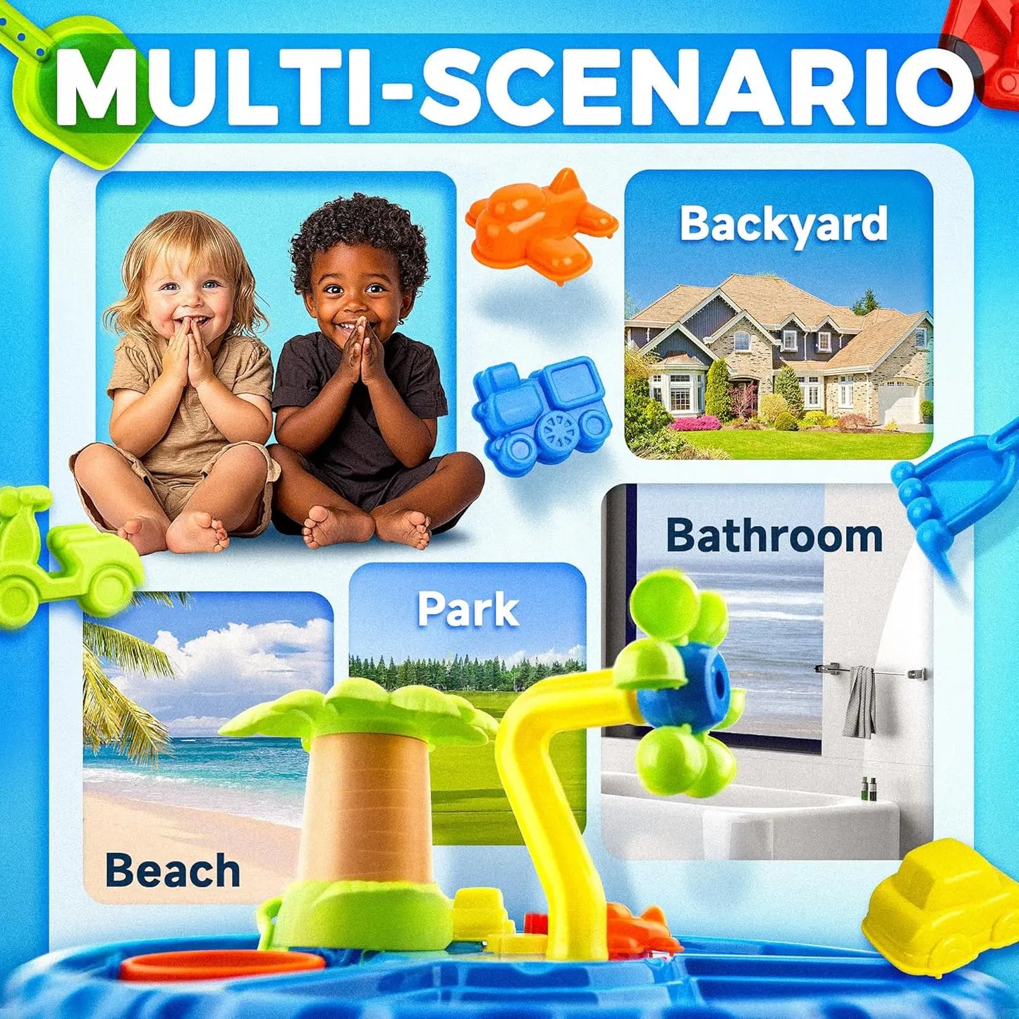 3 in 1 Kids Sand and Water Play Table Kids Water Table