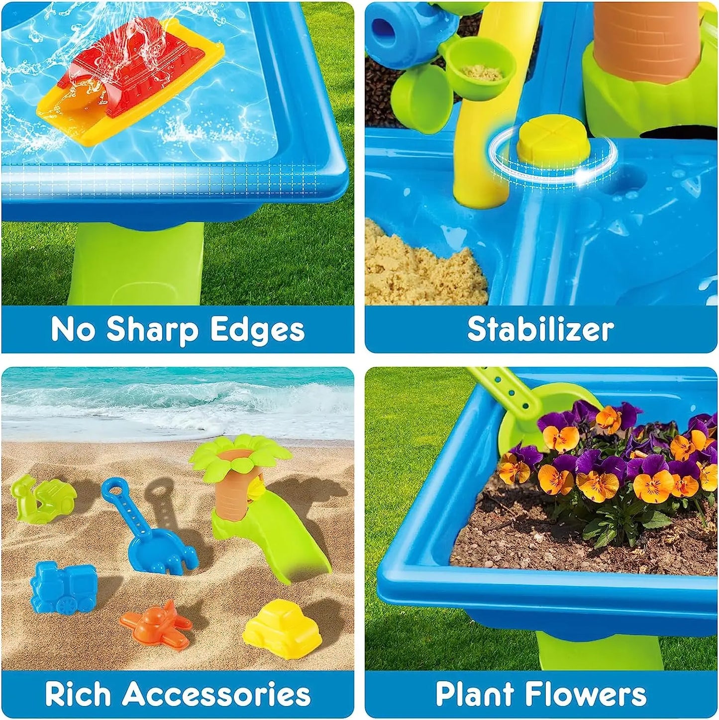4 in 1 Kids Portable Water Play Table Kids Water Table