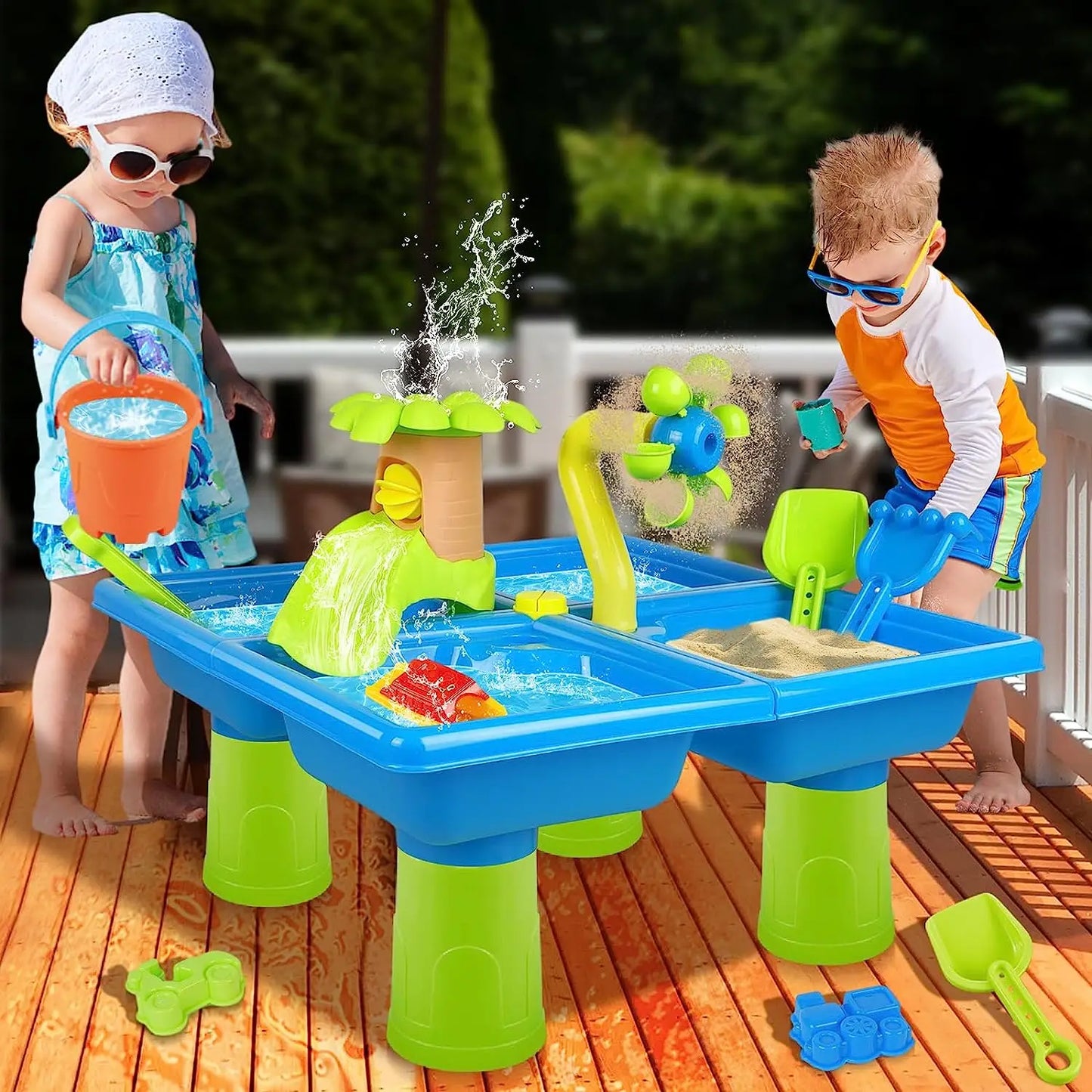 4 in 1 Kids Portable Water Play Table Kids Water Table