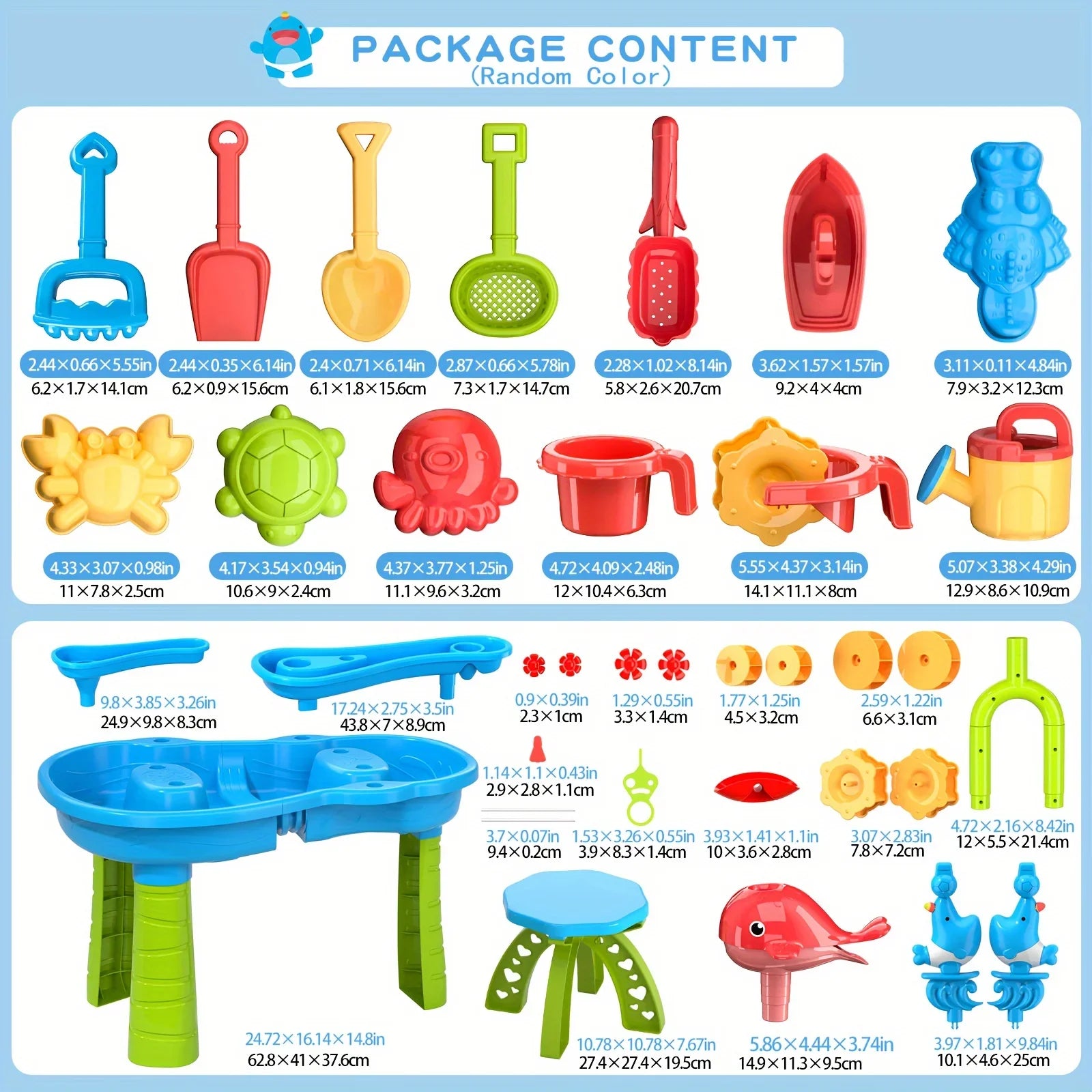 Children Water Table 3-Layer Set Kids Water Table