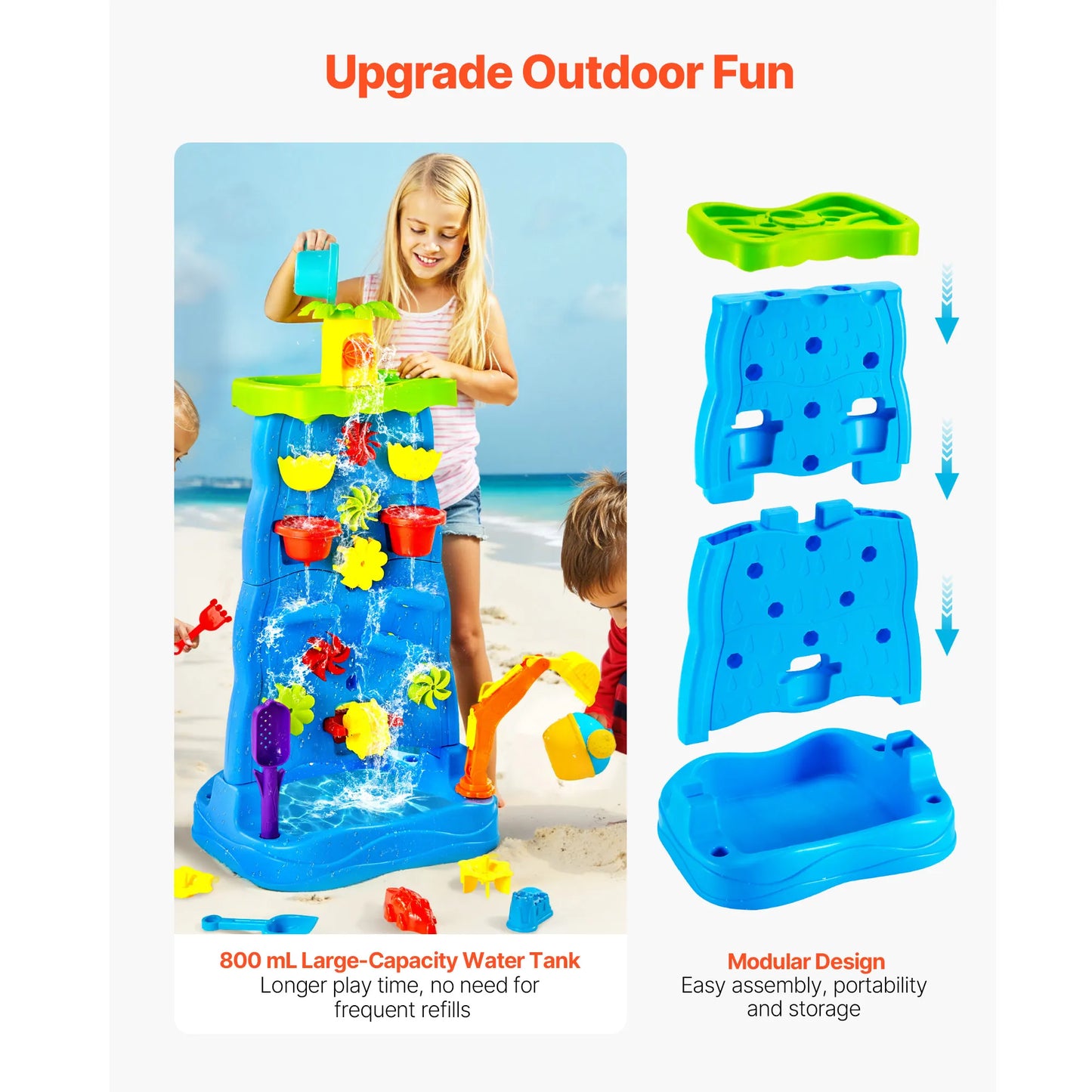 Double Sided Summer Sand And Water Table Kids Water Table