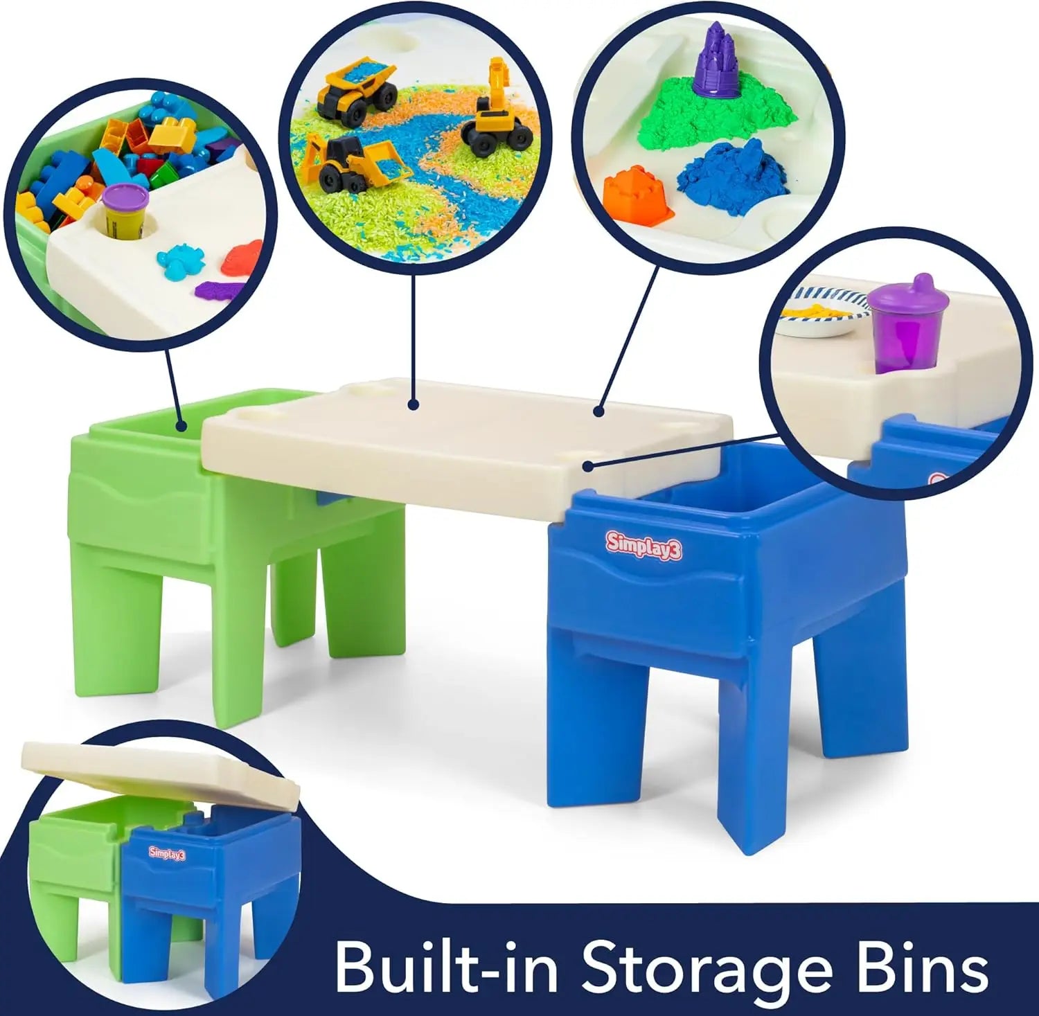In And Out Sand and Water Table Set Kids Water Table