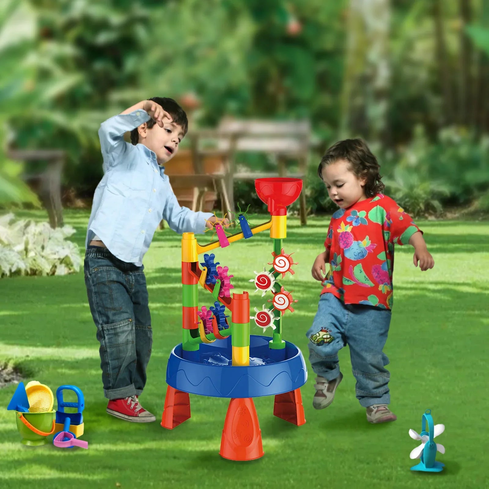 Kids Sand And Water Table DIY Toy Set Kids Water Table