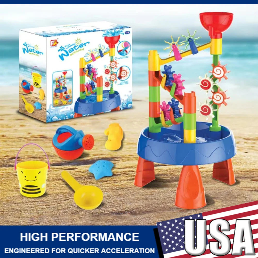 Kids Sand And Water Table DIY Toy Set Kids Water Table