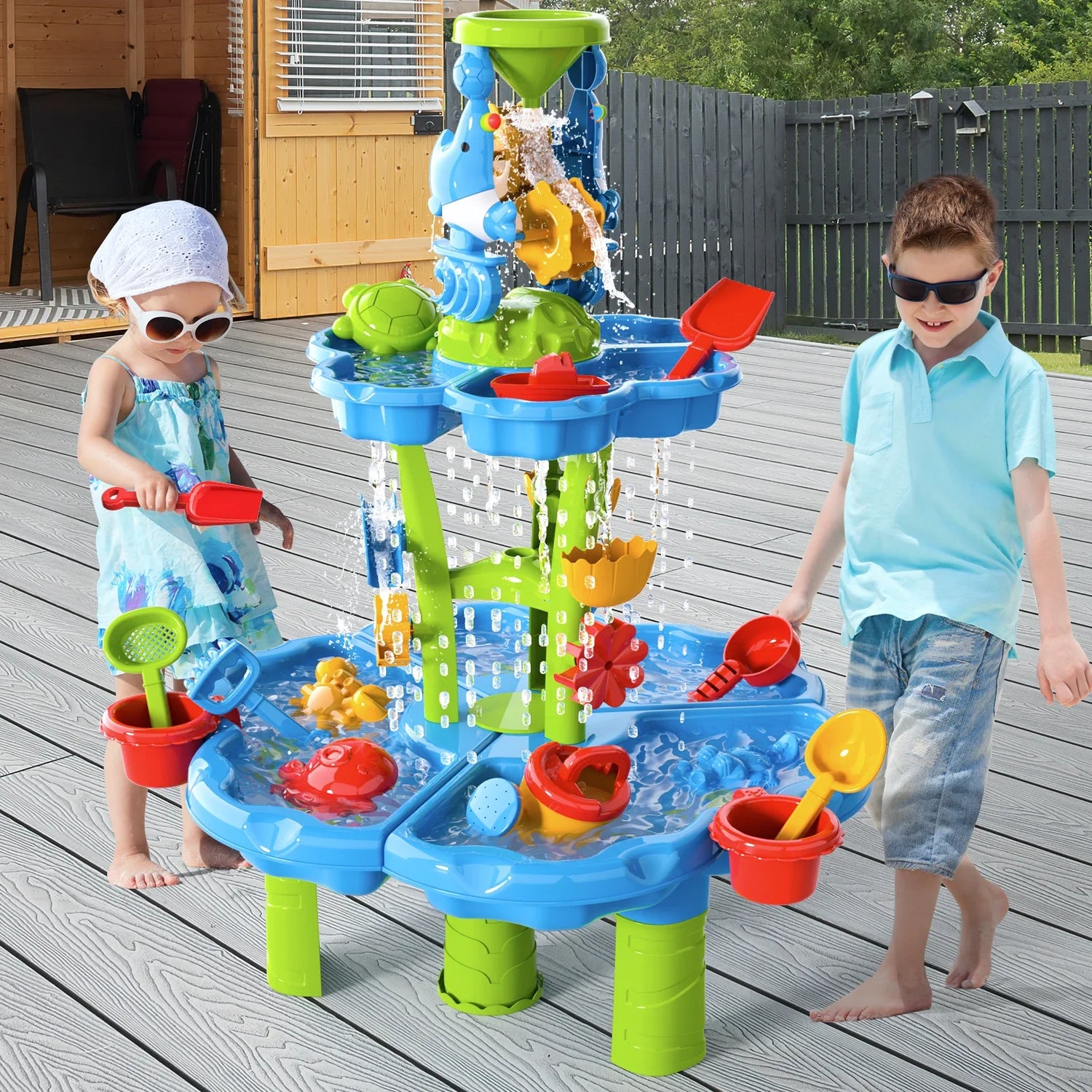 Kids Splash Sand And Water Table Toy Set Kids Water Table