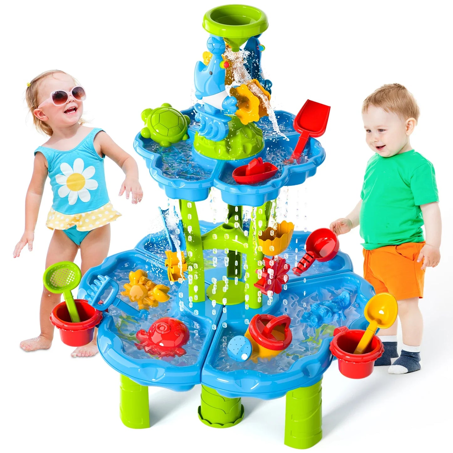 Kids Splash Sand And Water Table Toy Set Kids Water Table