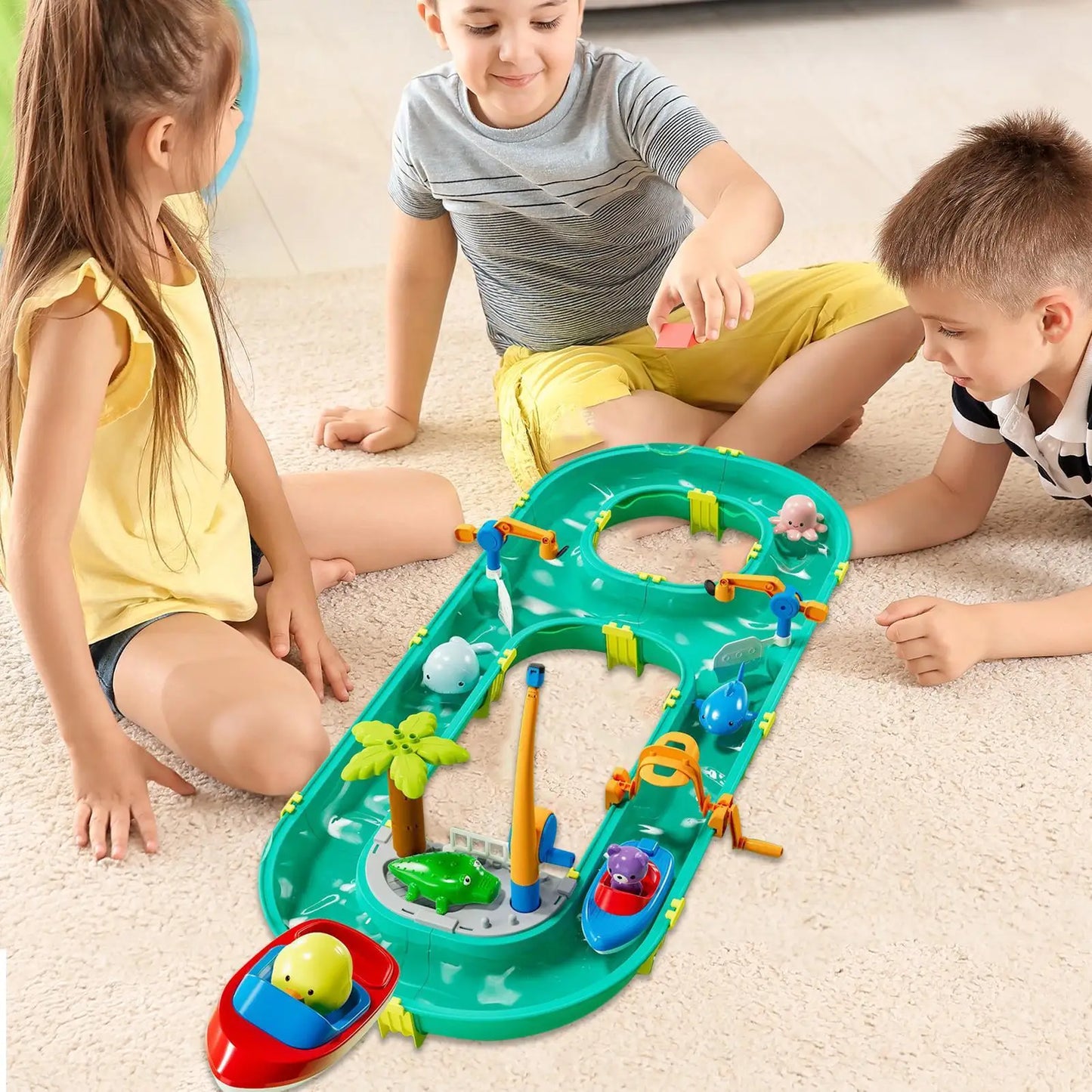 Kids Water Table Race Track Game Kids Water Table
