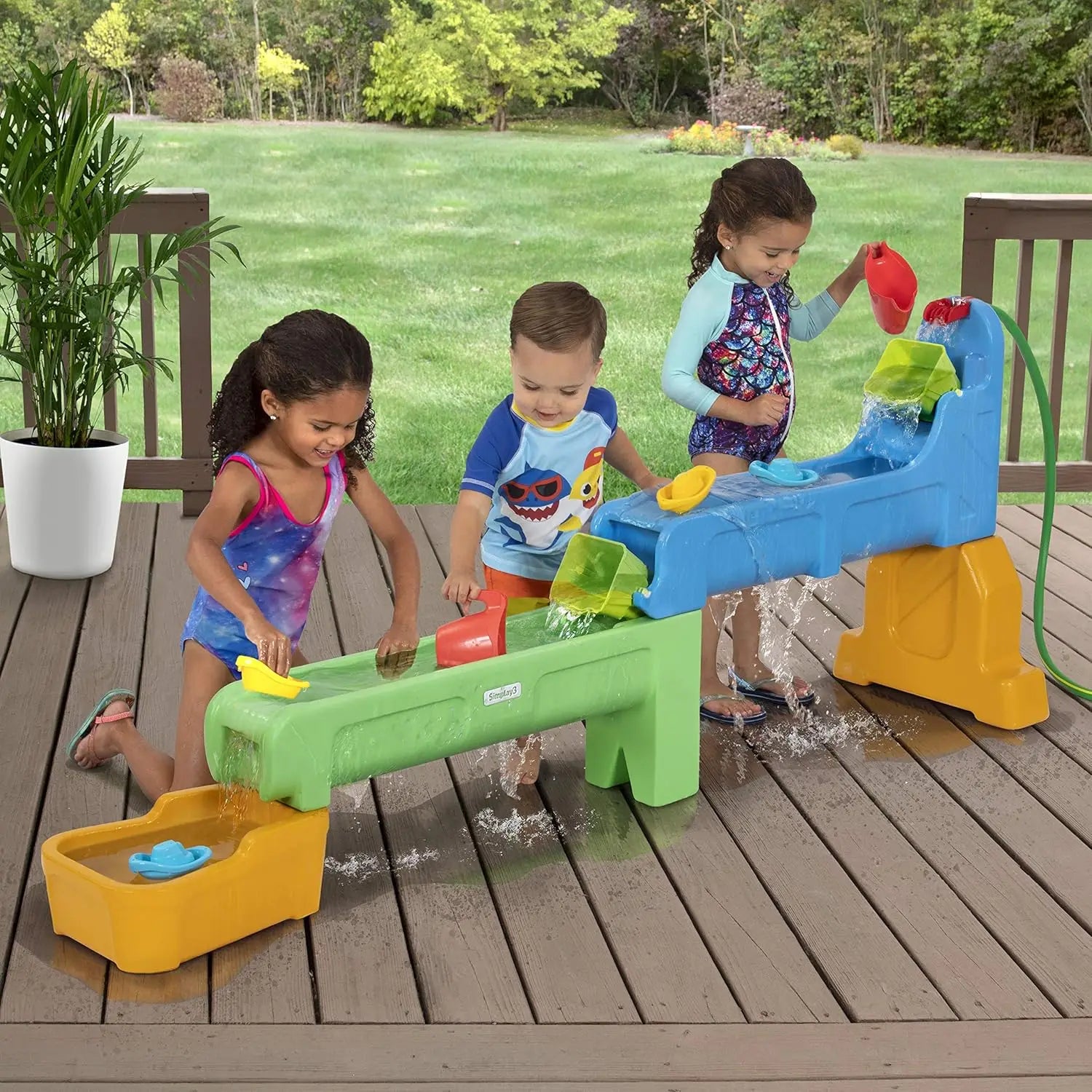 Rushing River Falls Multi Level Sand And Water Table Set Kids Water Table