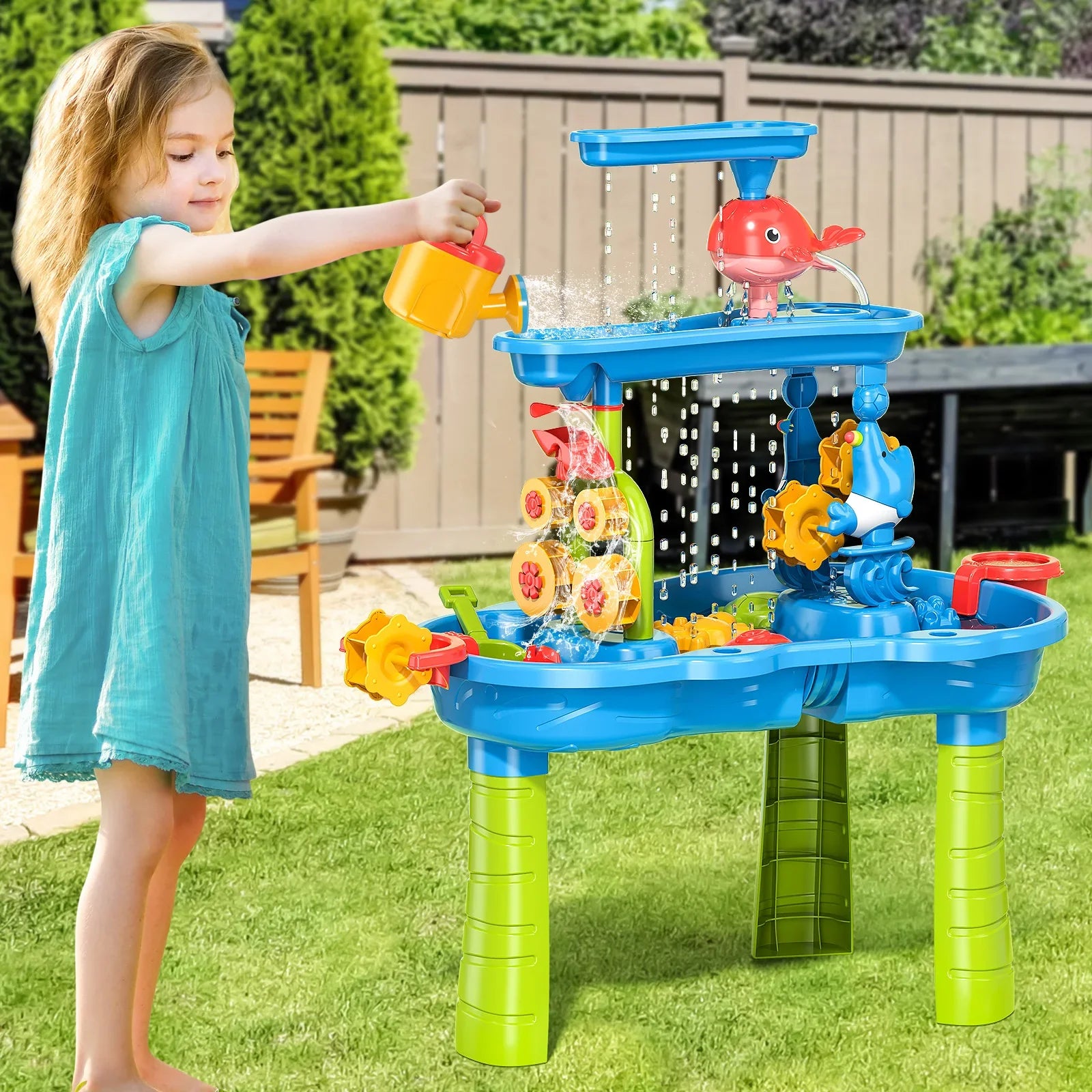 Sand And Water Beach Table Set Kids Water Table