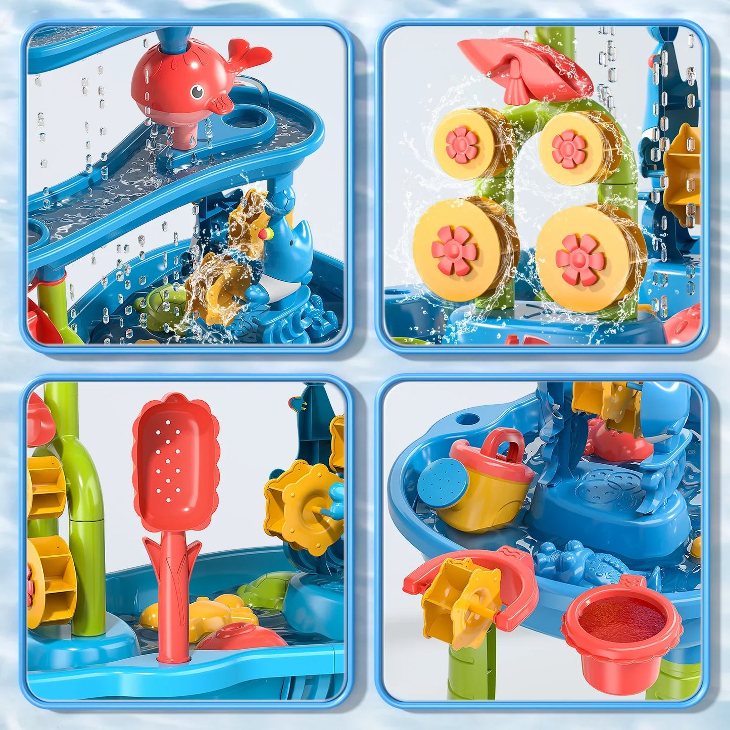 Sand And Water Beach Table Set Kids Water Table