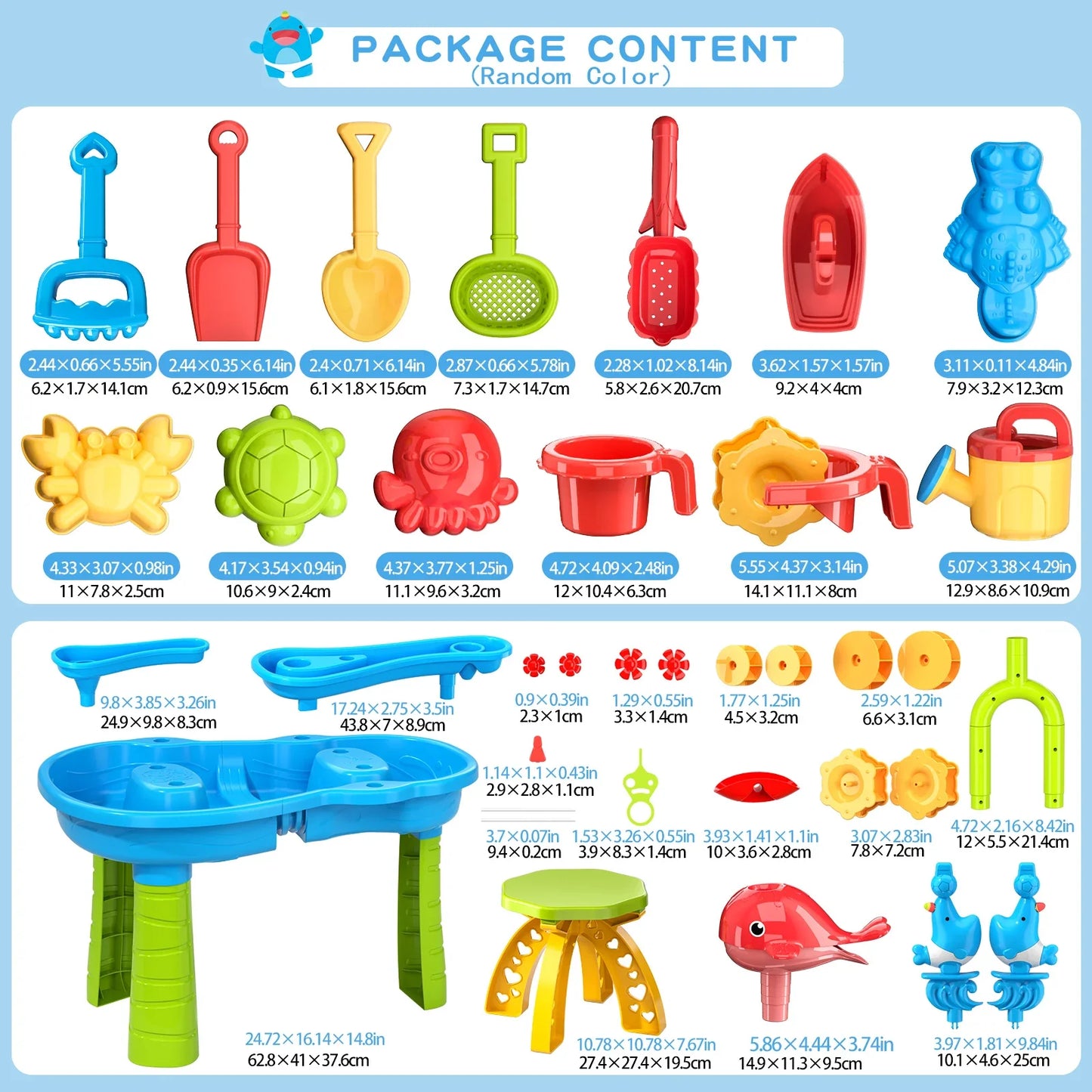 Sand And Water Beach Table Set Kids Water Table