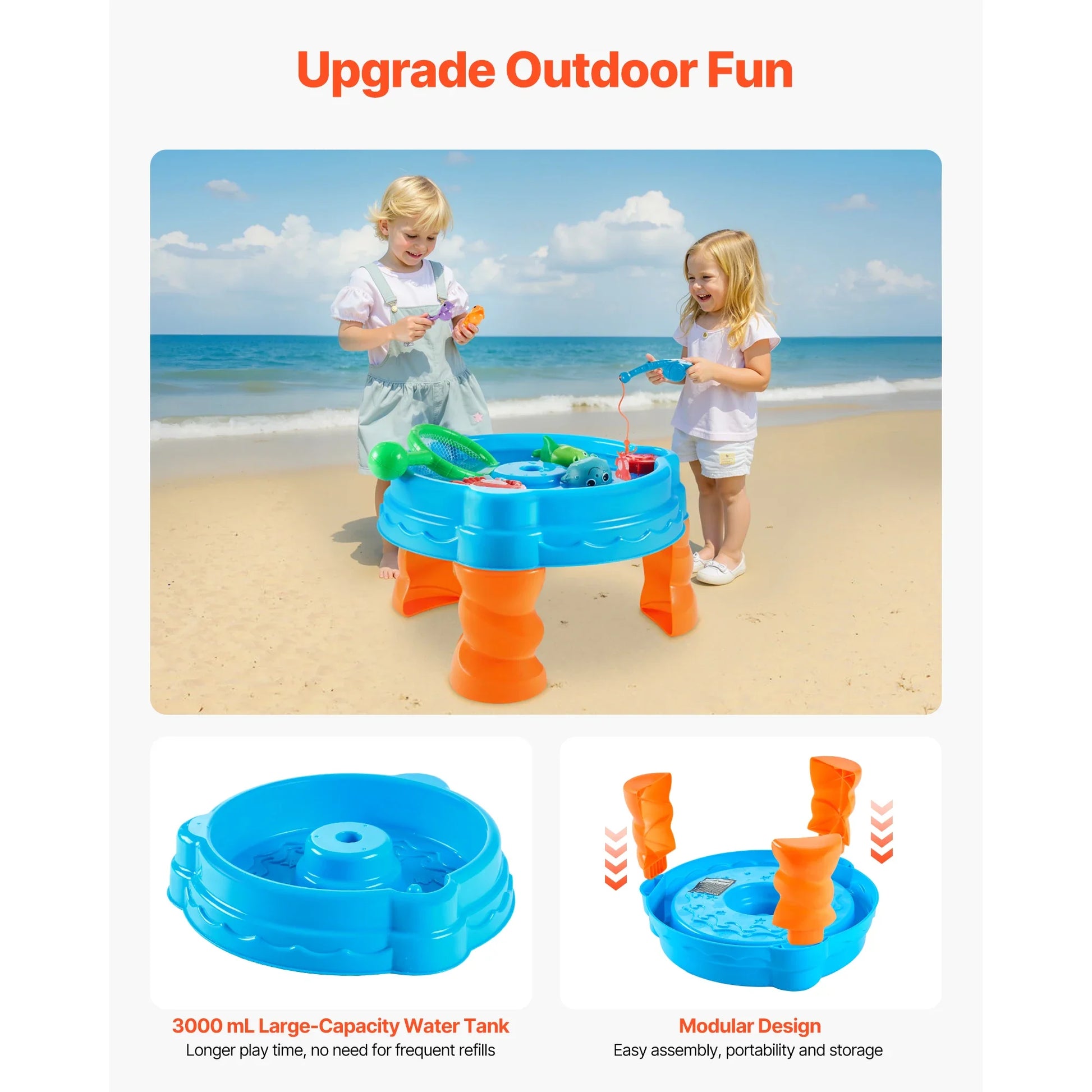 Water Table With Fishing Game Set Kids Water Table